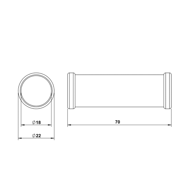 Filter 70x18/22mm Kaltleim, Heißleim