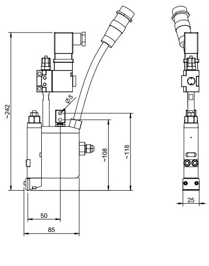 hhs application valves hot melt