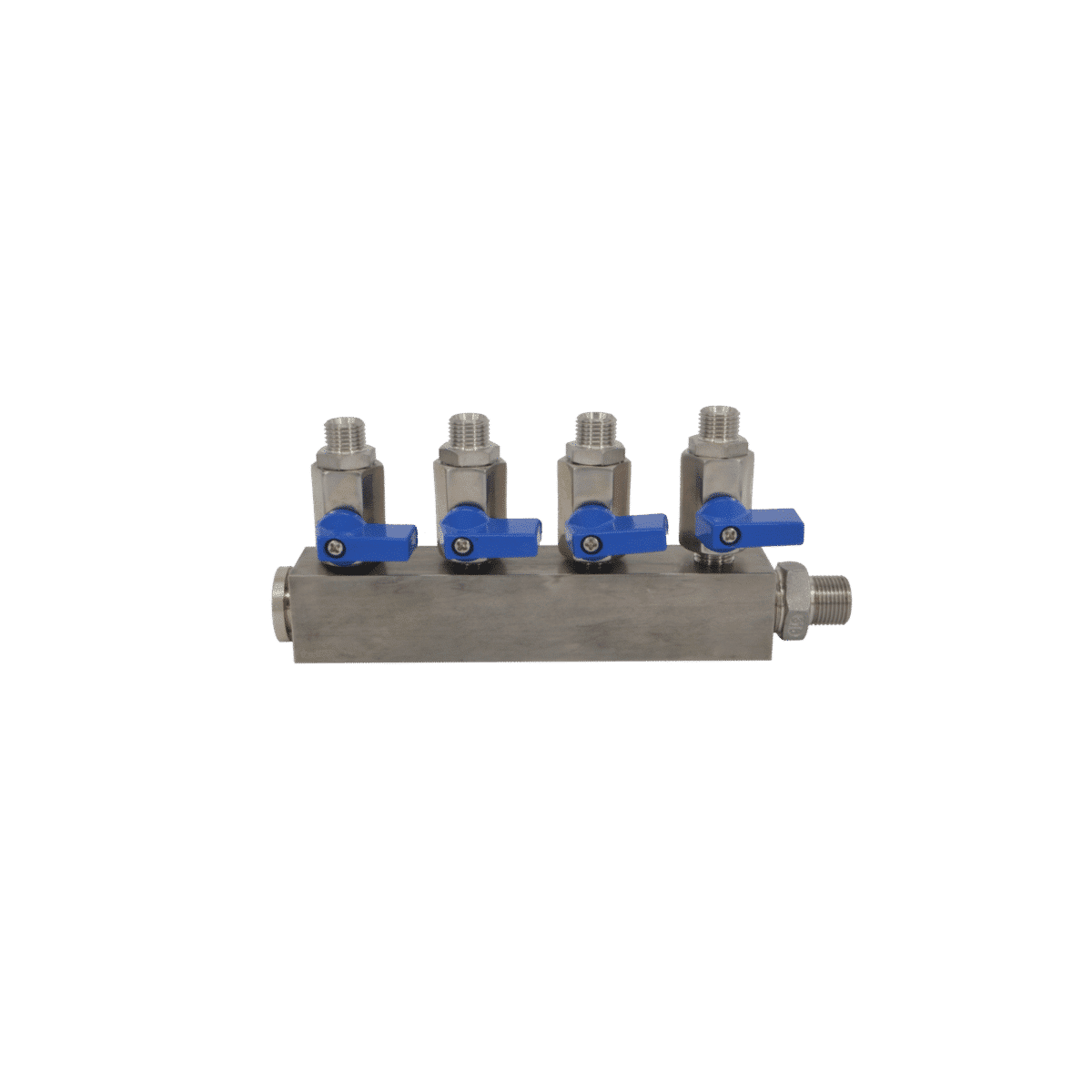 Leimverteiler 4-fach Kompatibel zu Baumerhhs®/hhs®, Nordson®, Robatech®, Bühnen®, Puffe®, Meler®, ITW Dynatec®/Inatec®, ValcoMelton®