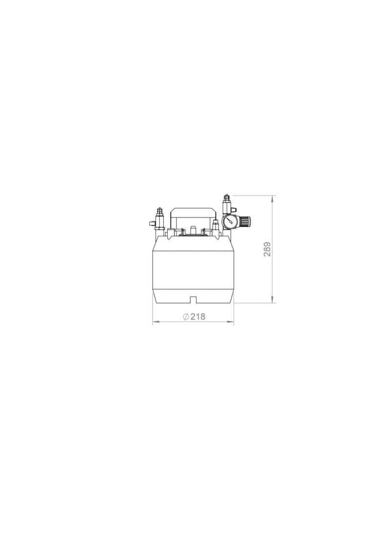 Druckbehälter Spültank 5l Kompatibel zu Baumerhhs®/hhs®, Nordson®, Robatech®, Bühnen®, Puffe®, Meler®, ITW Dynatec®/Inatec®, ValcoMelton®
