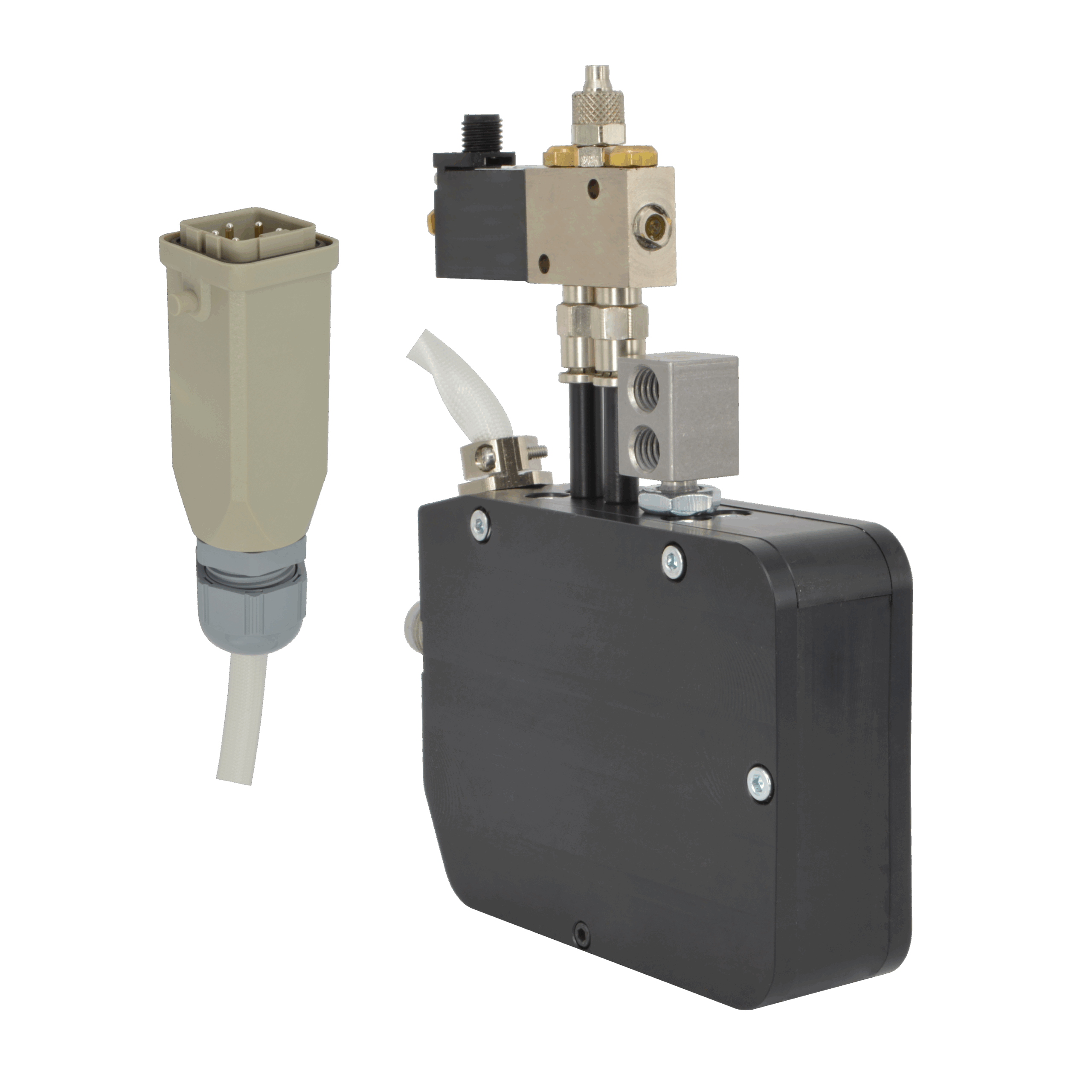 Válvula de fusión en caliente HM600 Micro NTC aislada Compatible con Robatech®. Válvula de fusión en caliente HM600 Micro NTC aislada Compatible con Robatech®.