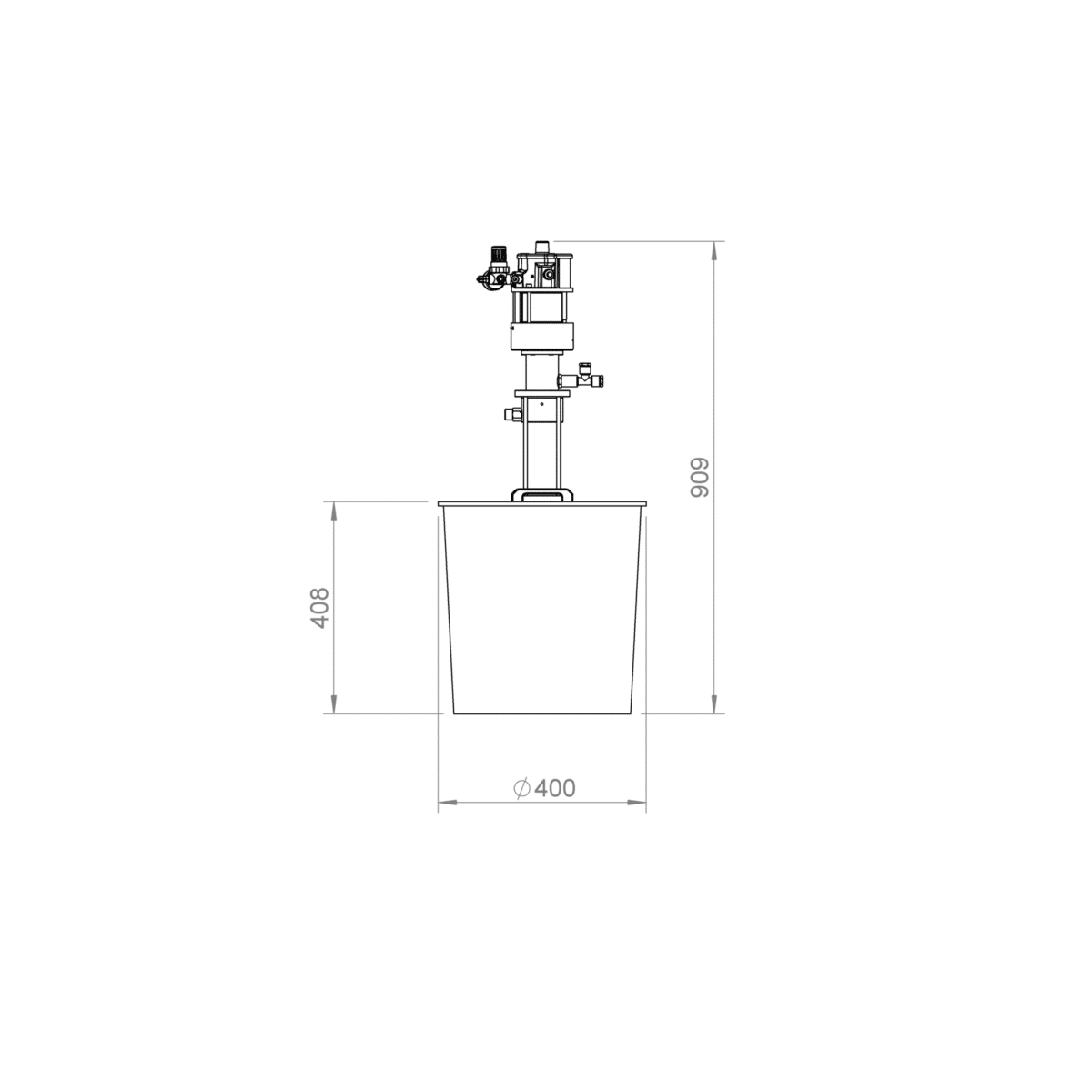Klebstofffördereinheit 4:1 Kompatibel zu Baumerhhs®/hhs®, Nordson®, Robatech®, Bühnen®, Puffe®, Meler®, ITW Dynatec®/Inatec®, ValcoMelton®