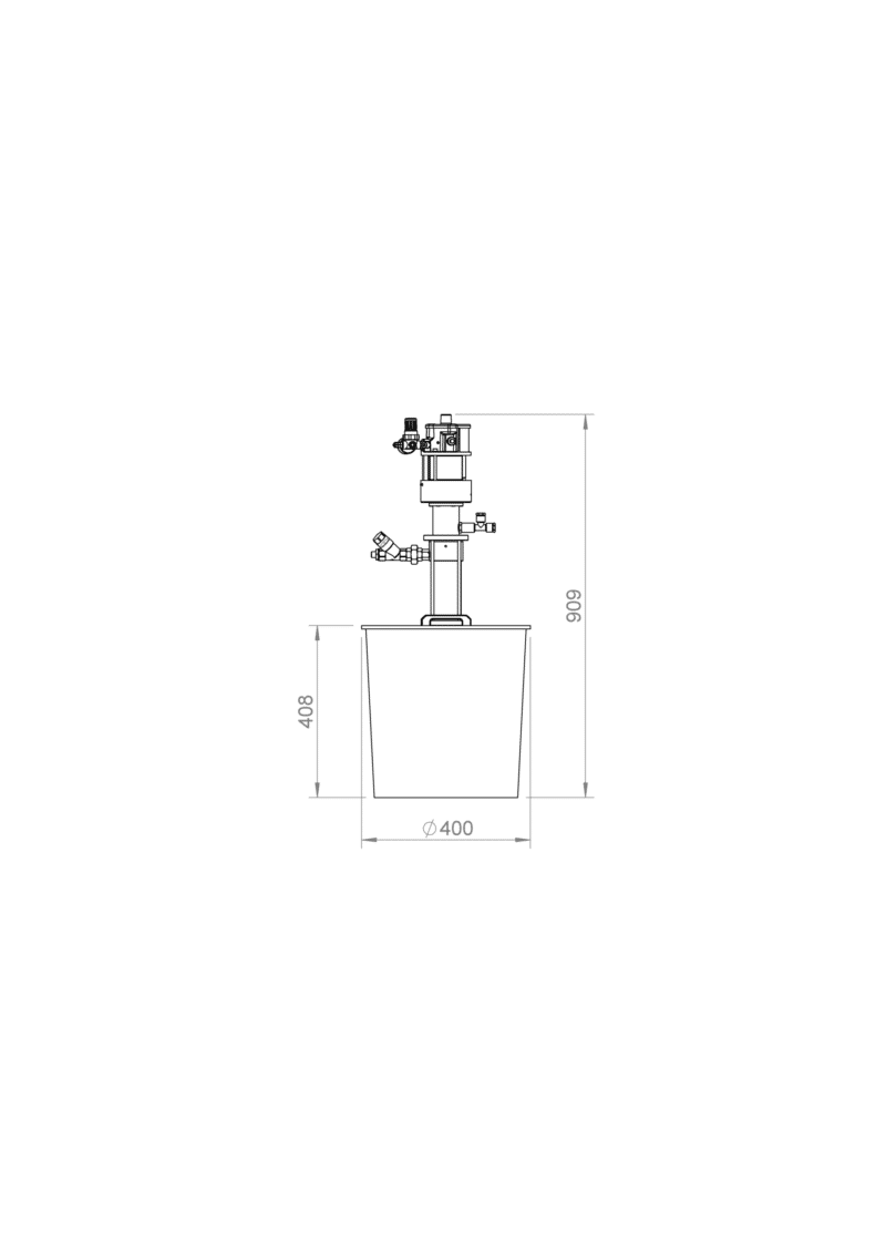 Klebstofffördereinheit 4:1 mit Filter Kompatibel zu Baumerhhs®/hhs®, Nordson®, Robatech®, Bühnen®, Puffe®, Meler®, ITW Dynatec®/Inatec®, ValcoMelton®