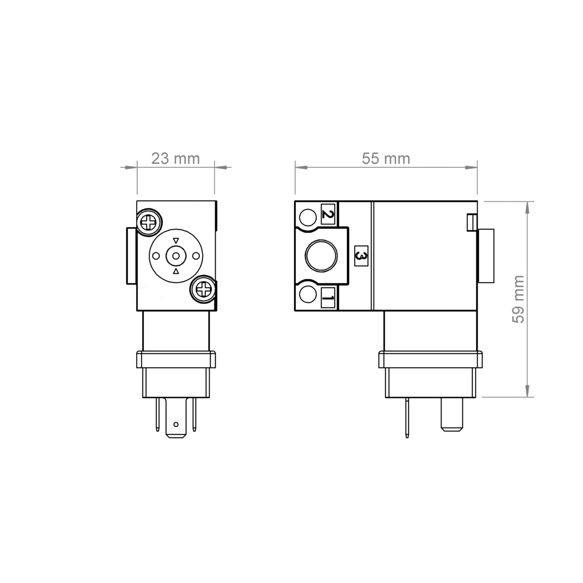 3/2 - Magnetventil 1/8“ 230V & 24V Kompatibel zu Baumerhhs®/hhs®, Nordson®, Robatech®, Bühnen®, Puffe®, Meler®, ITW Dynatec®/Inatec®, ValcoMelton®